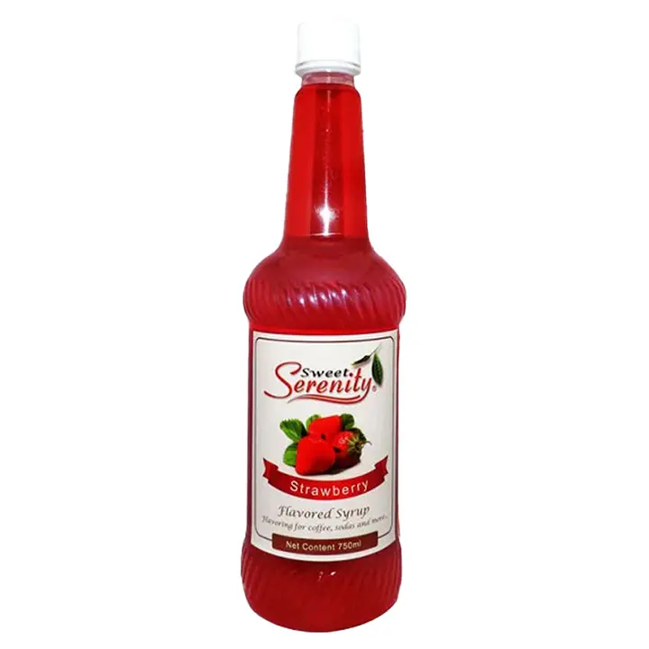 Sweet Serenity Strawberry Flavored Syrup 750ml/btl