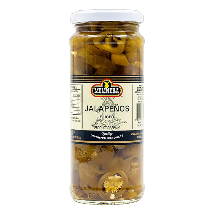 Molinera Sliced Jalapeños 335g/bottle