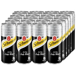 Schweppes Soda Water 320mlX24can/case