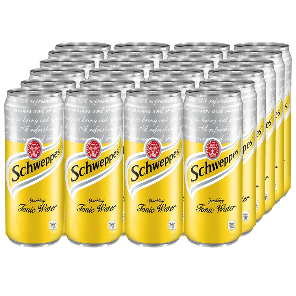 Schweppes Sparkling Tonic Water 320mlX24can/case