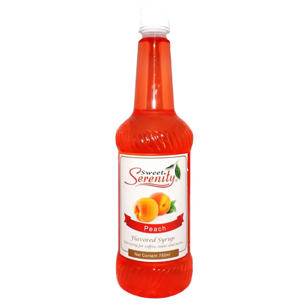 Sweet Serenity Peach Fruit Flavored Syrup 750ml/btl